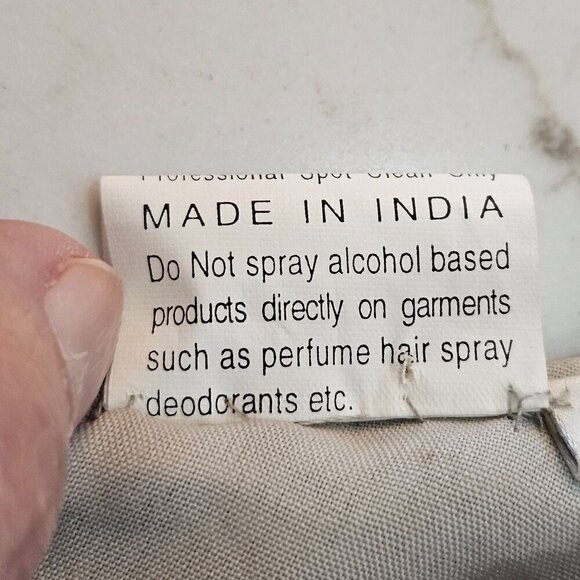 Vintage Miss Morgan Medium Sequin Silk Tank Top Silver Sparkle Hand Made NEW! - Picture 9 of 10